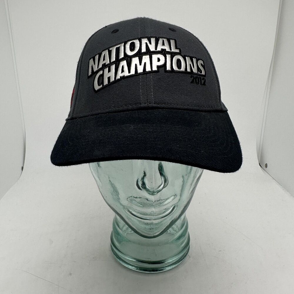 Alabama Crimson Tide Hat Cap Strap Back Mens Os Gray NCAA Football Nike Champs